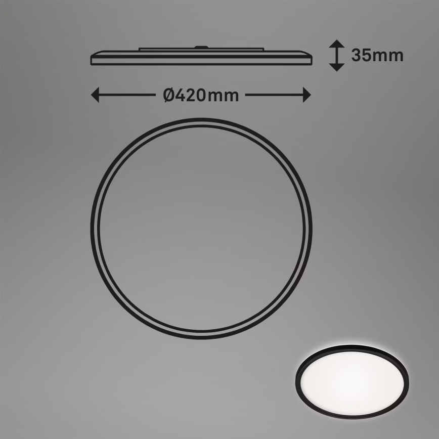 Briloner 3643-415 - LED plafonjera za kupatilo LED/22W/230V IP44 4000K