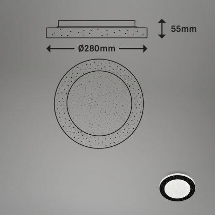 Briloner 3693-015 - LED plafonjera za kupatilo LED/15W/230V IP44 4000K pr. 28 cm