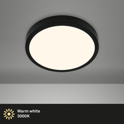 Briloner 3700-015 - LED Plafonjera RUNA LED/16W/230V 3000K pr. 28 cm crno