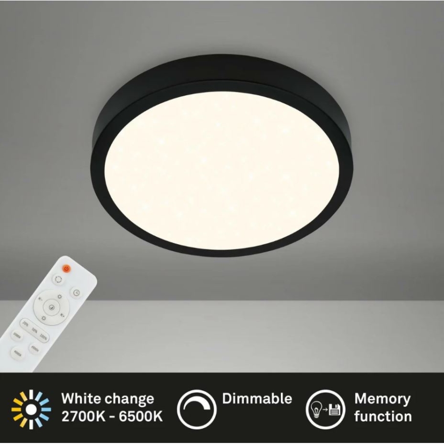 Briloner 3701-015 - LED Prigušiva plafonjera RUNA LED/18W/230V 2700-6500K + Daljinski upravljač