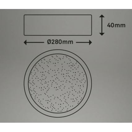 Briloner 3701-015 - LED Prigušiva plafonjera RUNA LED/18W/230V 2700-6500K + Daljinski upravljač