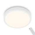 Briloner 3701-016 - LED Prigušiva plafonjera RUNA LED/18W/230V 2700-6500K bela + Daljinski upravljač