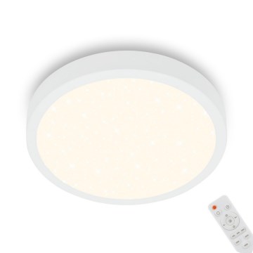 Briloner 3701-016 - LED Prigušiva plafonjera RUNA LED/18W/230V 2700-6500K bela + Daljinski upravljač