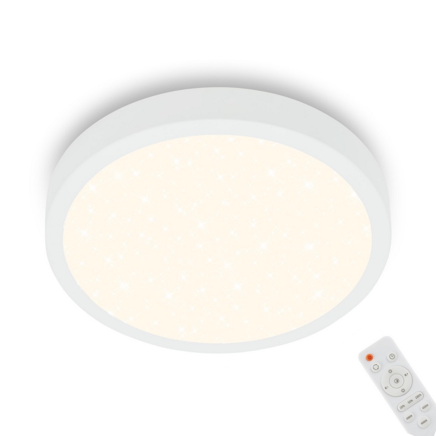 Briloner 3701-016 - LED Prigušiva plafonjera RUNA LED/18W/230V 2700-6500K bela + Daljinski upravljač