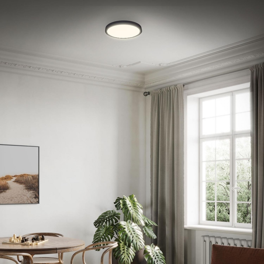 Briloner 3703-015 - LED Plafonjera RUNA LED/24W/230V 3000K pr. 38 cm crno