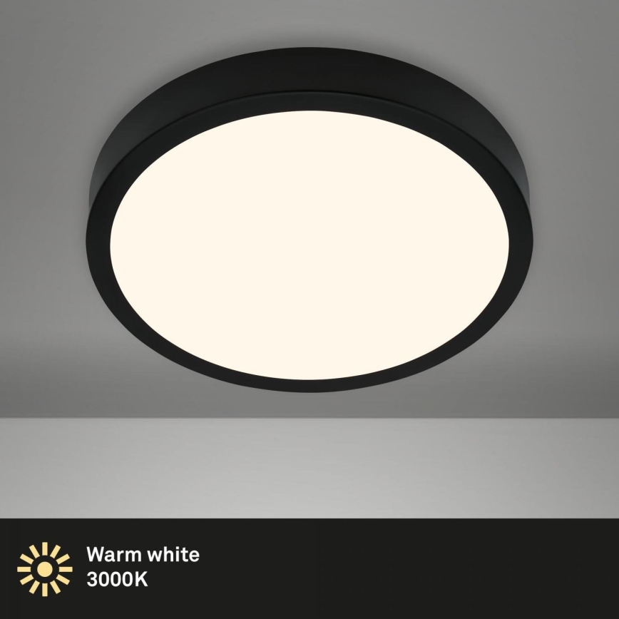 Briloner 3703-015 - LED Plafonjera RUNA LED/24W/230V 3000K pr. 38 cm crno