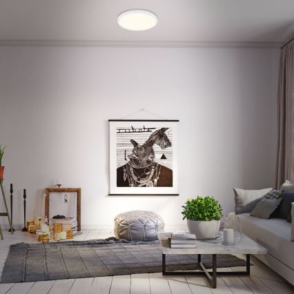 Briloner 3704-016 - LED Prigušiva plafonjera RUNA LED/22W/230V 2700-6500K bela + Daljinski upravljač