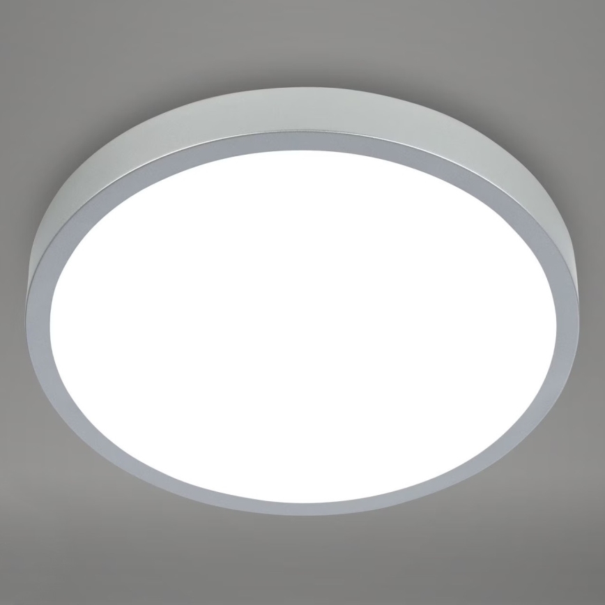 Briloner 3709-014 - LED RGBW Prigušiva plafonjera LED/22W/230V 4000K pr. 38 cm srebrno + Daljinski upravljač