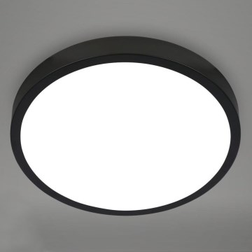 Briloner 3709-015 - LED RGBW Prigušiva plafonjera LED/22W/230V 4000K pr. 38 cm crno + Daljinski upravljač