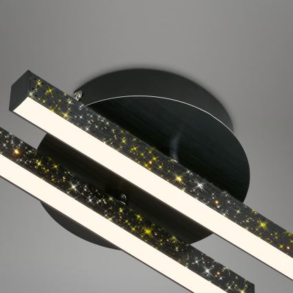 Briloner 3717-025 - LED Nadgradni luster REY 2xLED/12W/230V crno
