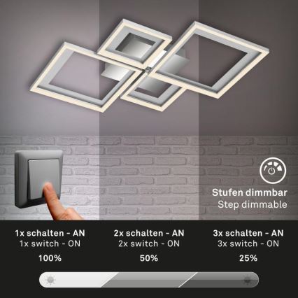 Briloner 3727-019 - LED Prigušiva plafonjera FRAME LED/38W/230V