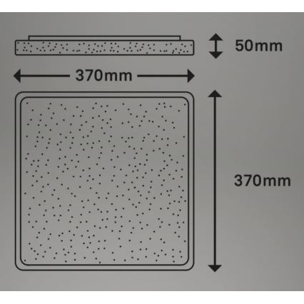 Briloner 3749-414 - LED Plafonjera LINO LED/24W/230V mat krom