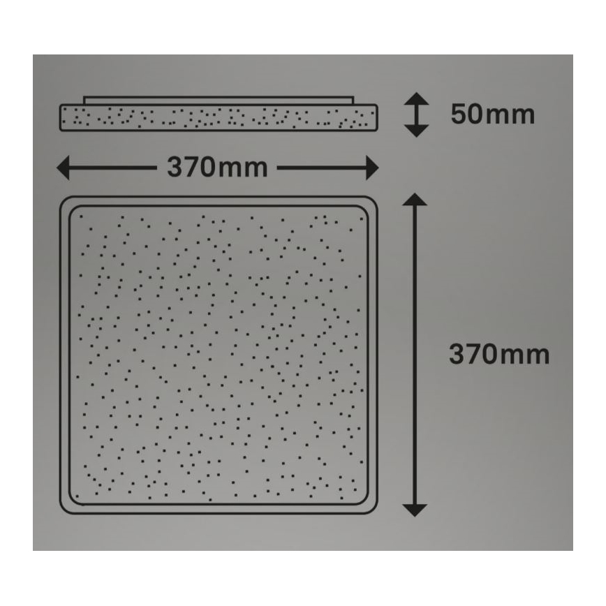Briloner 3749-414 - LED Plafonjera LINO LED/24W/230V mat krom