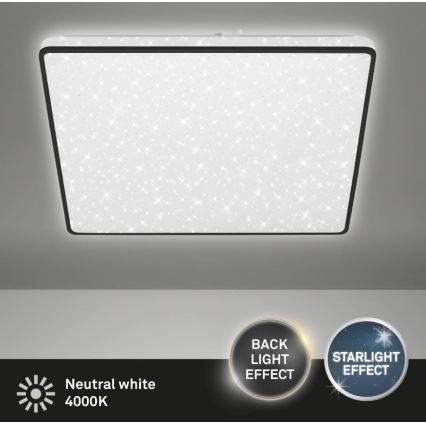Briloner 3749-415 - LED Plafonjera LINO LED/24W/230V crno