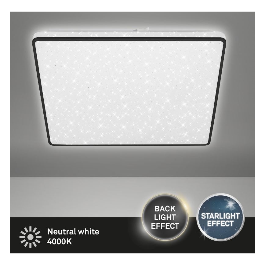 Briloner 3749-415 - LED Plafonjera LINO LED/24W/230V crno