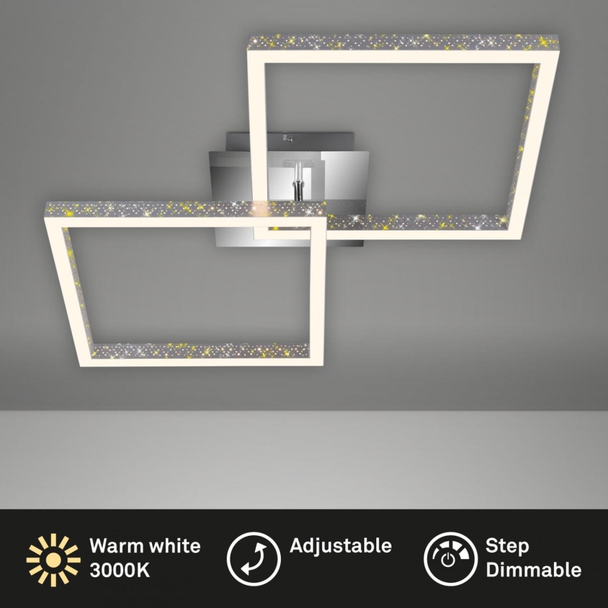 Briloner 3751-019 - LED Prigušiva plafonjera FRAME LED/20W/230V krom