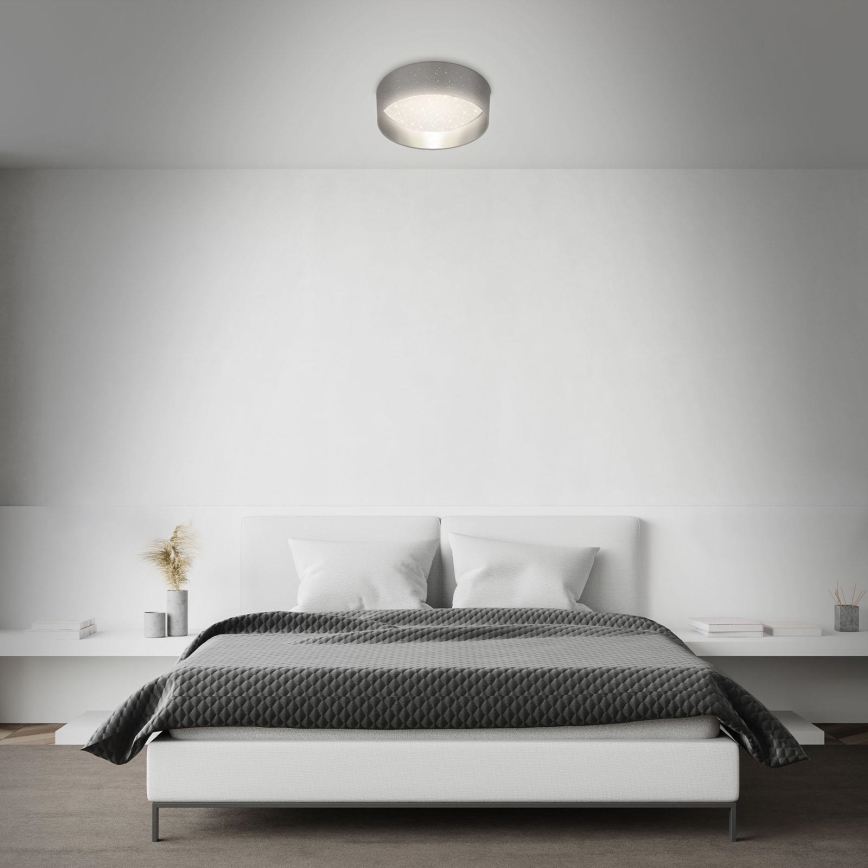 Briloner 3882-014 - LED Plafonjera MAILA STARRY LED/18W/230V sivo/srebrno