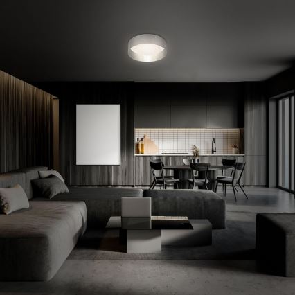 Briloner 3882-014 - LED plafonsko svetlo MAILA STARRY LED/18W/230V siva/srebrna