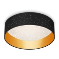 Briloner 3882-015 - LED stropno svetlo MAILA STARRY LED/18W/230V crna/zlatna