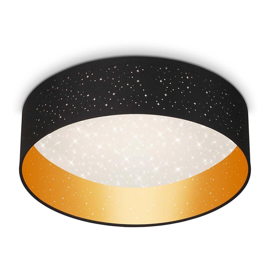 Briloner 3882-015 - LED stropno svetlo MAILA STARRY LED/18W/230V crna/zlatna