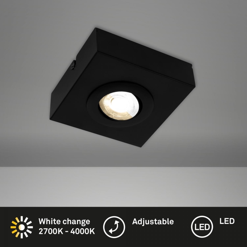 Briloner 3996015 - LED Reflektorska lampa CTS LED/4W/230V 2700/4000K crno