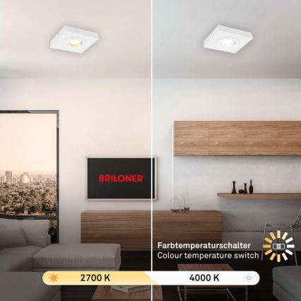 Briloner 3996016 - LED Reflektorska lampa CTS LED/4W/230V 2700/4000K bela