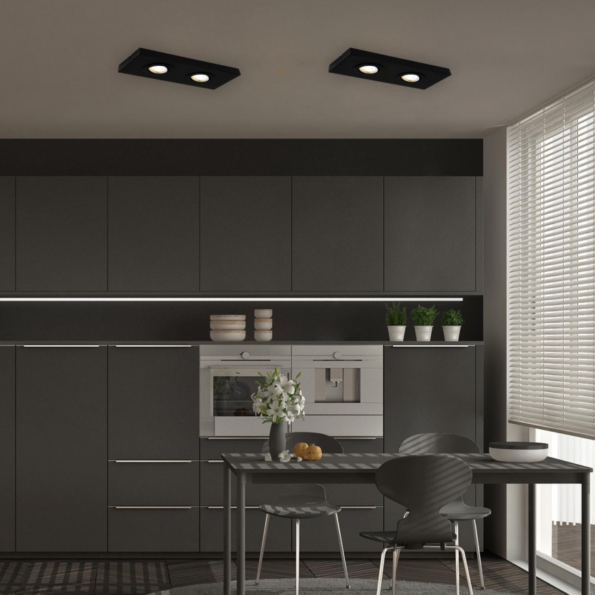 Briloner 3996025 - LED spot svetiljka CTS 2xLED/4W/230V 2700/4000K crna