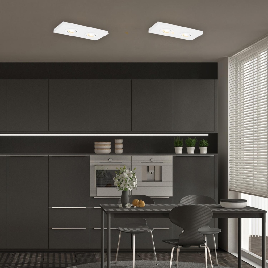 Briloner 3996026 - LED spot svetiljka CTS 2xLED/4W/230V 2700/4000K, bela