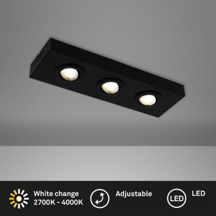 Briloner 3996035 - LED Reflektorska lampa CTS 3xLED/4W/230V 2700/4000K crno