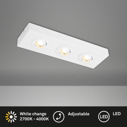 Briloner 3996036 - LED spot svetiljka CTS 3xLED/4W/230V 2700/4000K bela
