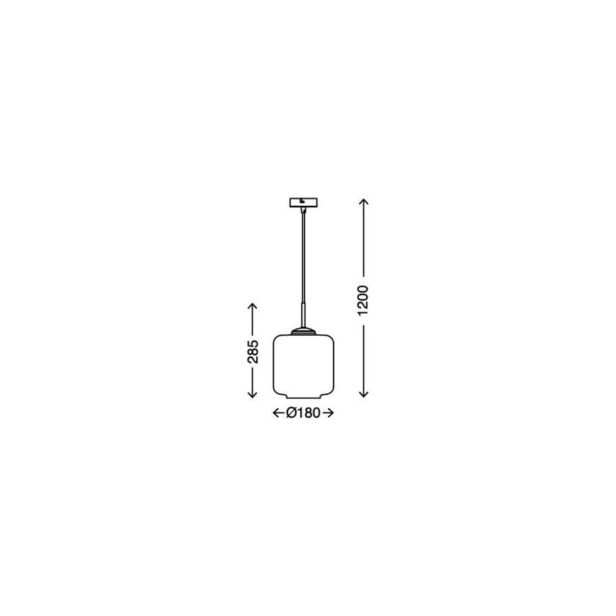 Briloner 4011-017 - Luster na sajli 1xE27/40W/230V