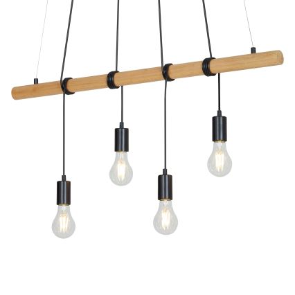 Briloner 4015045 - Luster na sajli 4xE27/25W/230V fikus elastika