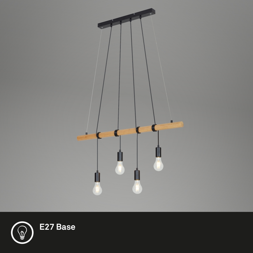 Briloner 4015045 - Luster na sajli 4xE27/25W/230V fikus elastika