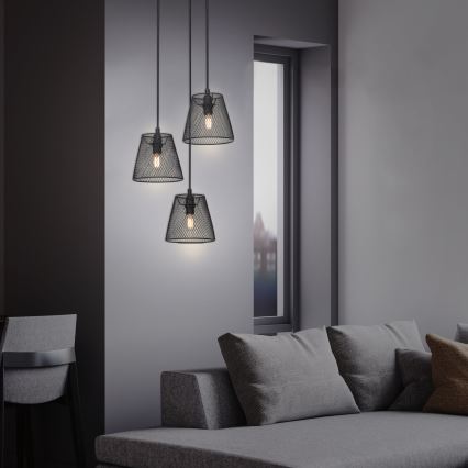 Briloner 4074-035 - Luster na sajli TAUNUS 3xE14/40W/230V fikus elastika