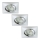 Briloner 6997-039 - Set 3x LED Ugradbena lampa za kupatilo LED/5W/230V IP23