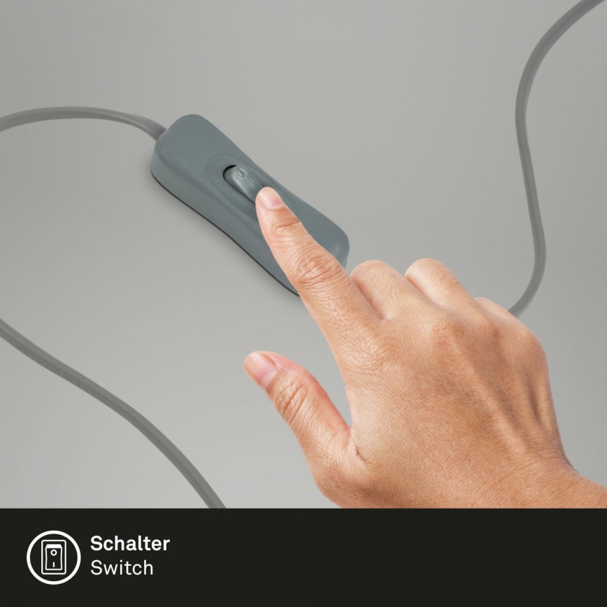 Briloner 7028-014 - Stona lampa STARRY SKY 1xE14/25W/230V siva