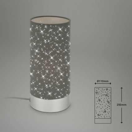 Briloner 7028-014 - Stona lampa STARRY SKY 1xE14/25W/230V sivo