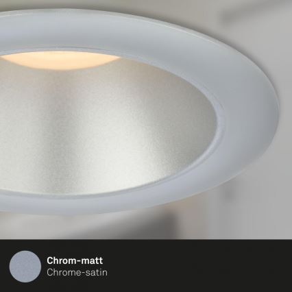 Briloner 7041-034 - Set 3x LED Ugradbena lampa za kupatilo LED/4,9W/230V IP44 srebrno