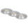 Briloner 7041-034 - SET od 3 LED ugradna plafonska svetla za kupatilo, LED/4,9W/230V, IP44, srebrna