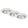 Briloner 7041-036 - Set 3x LED Ugradbena lampa za kupatilo LED/4,9W/230V IP44 bela