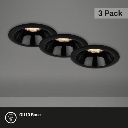 Briloner 7042-035 - Set 3x ugradbena lampa za kupatilo 1xGU10/9W/230V IP23