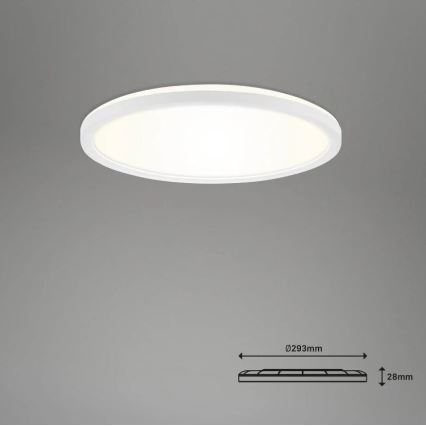 Briloner 7058-016 - LED Prigušivo svetlo SLIM LED/18W/230V 2700-6500K Wi-Fi Tuya + Daljinski upravljač