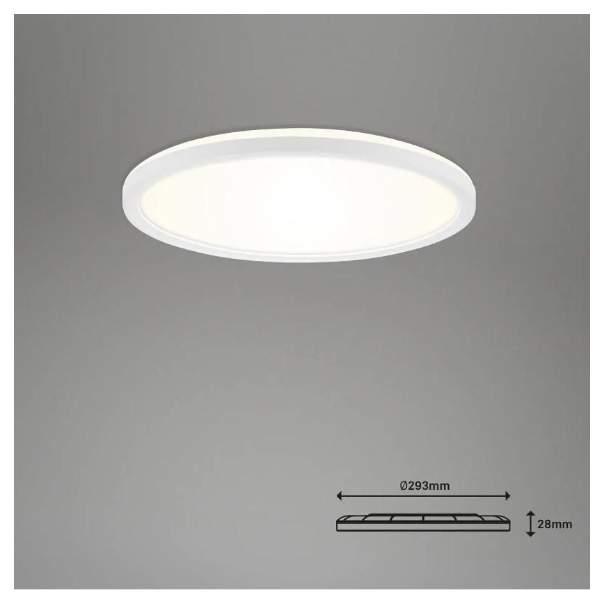 Briloner 7058-016 - LED Prigušivo svetlo SLIM LED/18W/230V 2700-6500K Wi-Fi Tuya + Daljinski upravljač