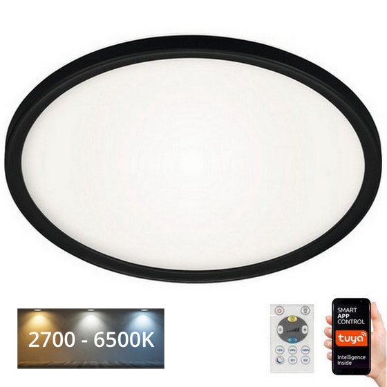 Briloner 7059-015 - LED Prigušiva plafonjera SLIM LED/22W/230V 2700-6500K Wi-Fi Tuya + Daljinski upravljač