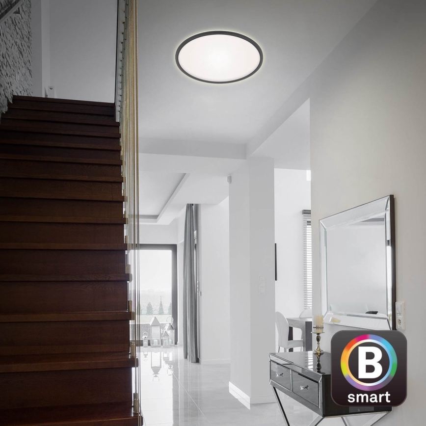 Briloner 7059-015 - LED Prigušiva plafonjera SLIM LED/22W/230V 2700-6500K Wi-Fi Tuya + Daljinski upravljač
