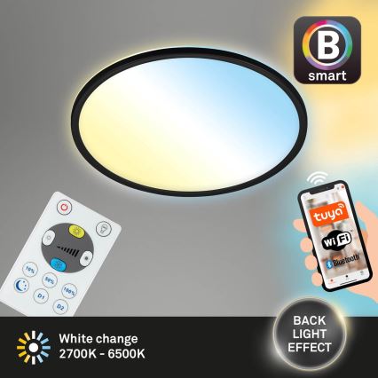 Briloner 7059-015 - LED Prigušiva plafonjera SLIM LED/22W/230V 2700-6500K Wi-Fi Tuya + Daljinski upravljač