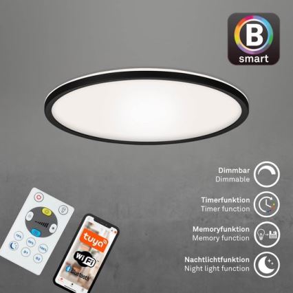 Briloner 7059-015 - LED Prigušiva plafonjera SLIM LED/22W/230V 2700-6500K Wi-Fi Tuya + Daljinski upravljač