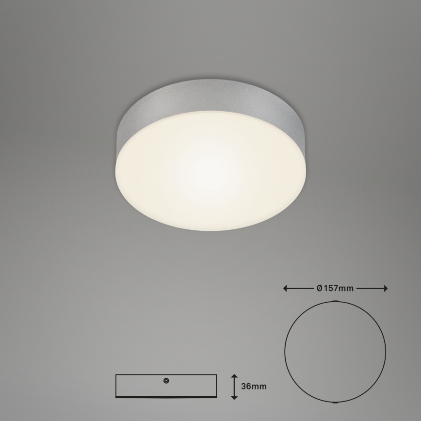 Briloner 7064014 - LED Plafonjera FLAME LED/11W/230V srebrno