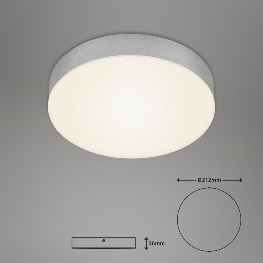 Briloner 7065-014 - LED Plafonjera FLAME LED/16W/230V srebrno