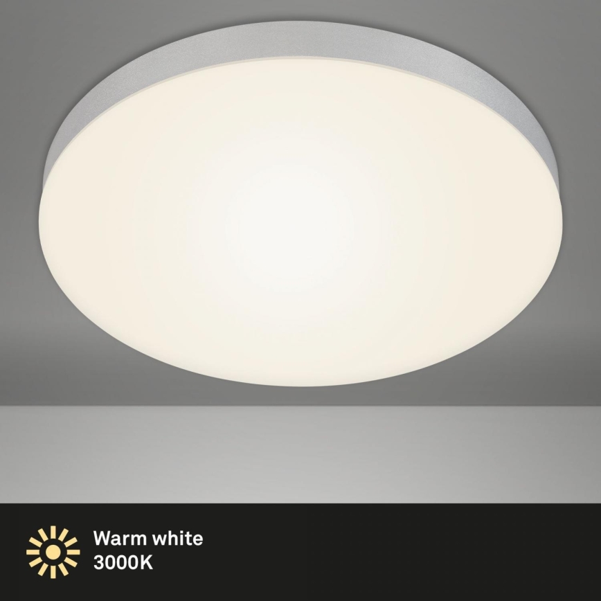 Briloner 7068-014 - LED Plafonjera FLAME LED/24,5W/230V 3000K pr. 38 cm srebrno